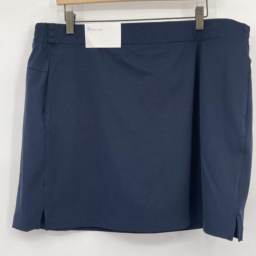 Lady Hagen Golf Skirt shorts Size xXL perforated skort navy blue new $60 - Picture 2 of 5